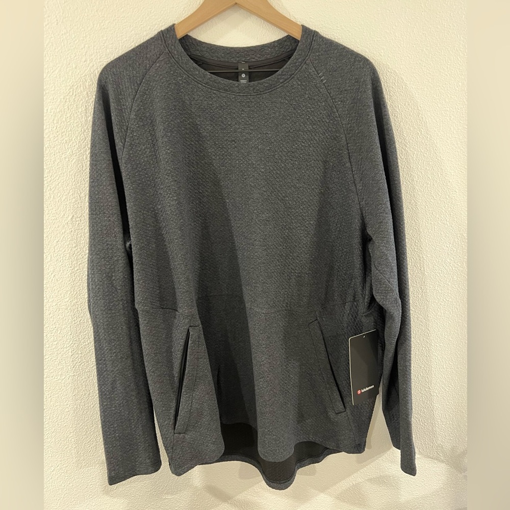 New Men’s Lululemon At Ease Crew Sweater XL Gray